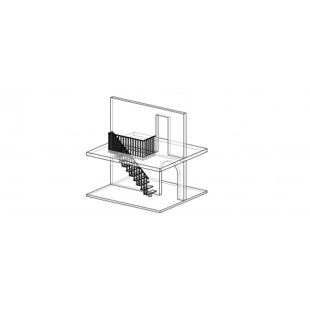 Металлическая лестница, 2 этаж, внутренняя А-31